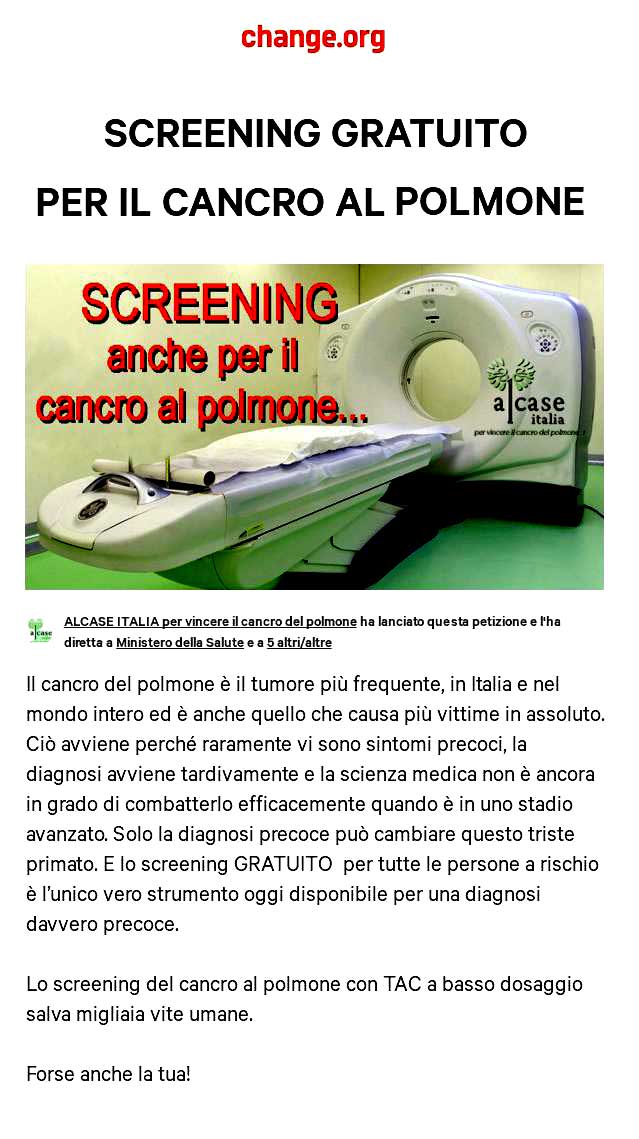 screening cancro polmone
